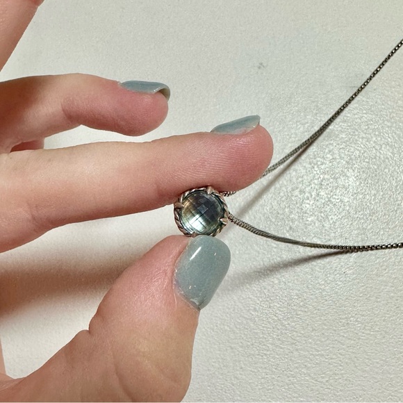 David Yurman blue topaz necklace - Picture 2 of 6